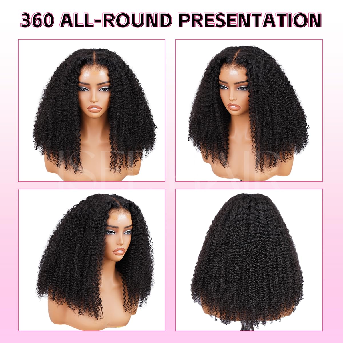 Parrucca lace front in capelli umani kinky curly birmani_voghion.com