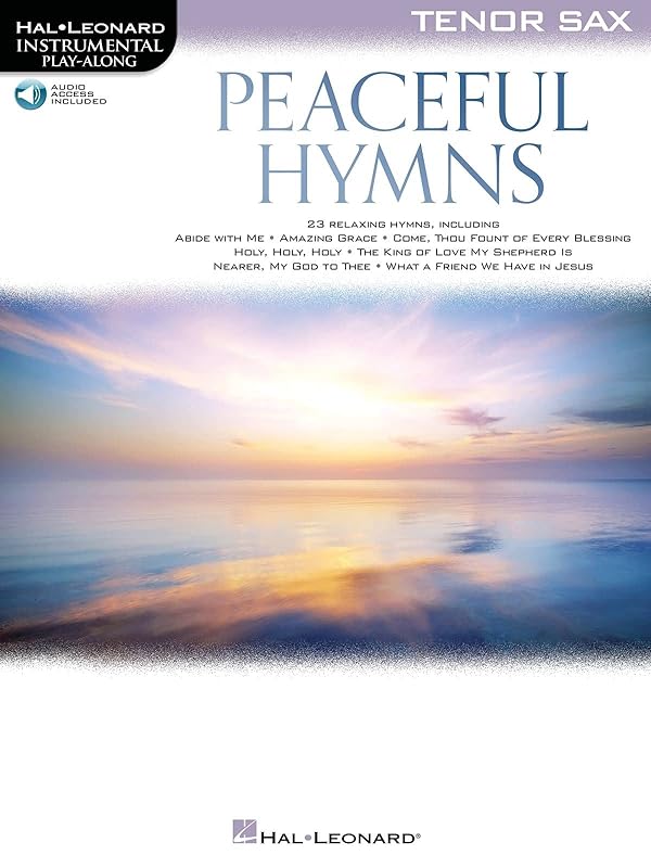 Peaceful Hymns for Tenor Sax: Instrumental Play-Along (Hal Leonard Instrumental Play-along) by Various