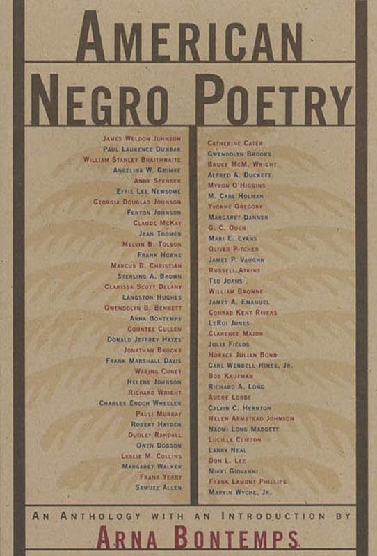 American Negro Poetry: An Anthology (American Century) by Arna Bontemps