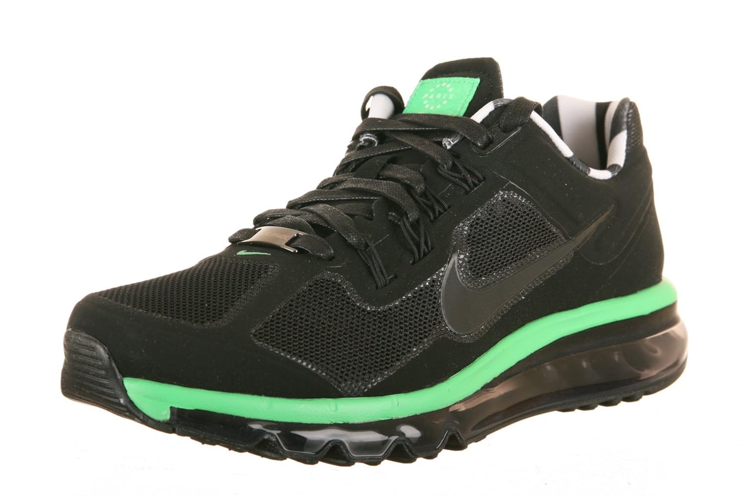 nike air max  2013 qs home turf - paris black - lush green-black