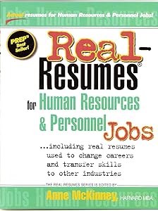 Real-Resumes for Human Resources & Personnel Jobs (Real-Resumes Series)