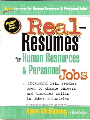 Real-Resumes for Human Resources & Personnel Jobs (Real-Resumes Series)