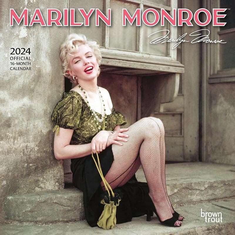 Marilyn Monroe OFFICIAL | 2024 7 x 14 Inch Monthly Mini Wall Calendar | BrownTrout | USA American Actress Celebrity by BrownTrout Publishers Inc.