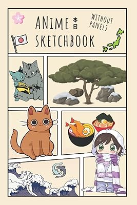 Sketchbook Anime: Blank Anime Sketchbook with panel-free pages for drawing, sketching and coloring your own Anime and Manga