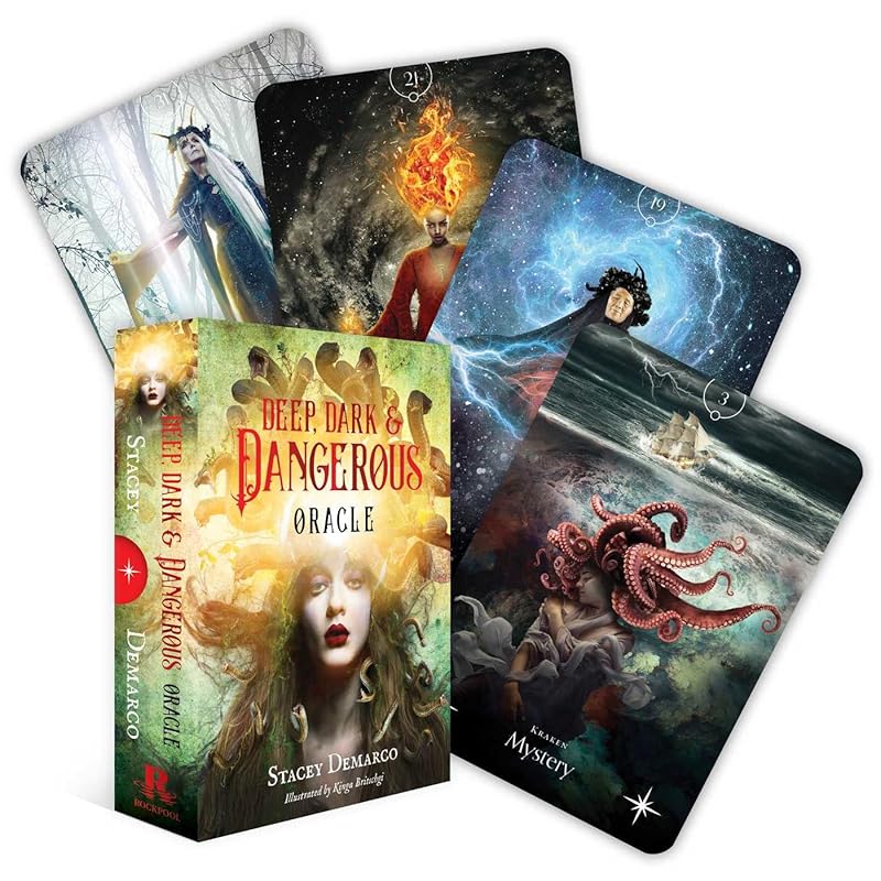 Deep Dark & Dangerous: The Oracle of the Beautiful Darkness (44 full-color cards and 128-page book) by Stacey Demarco