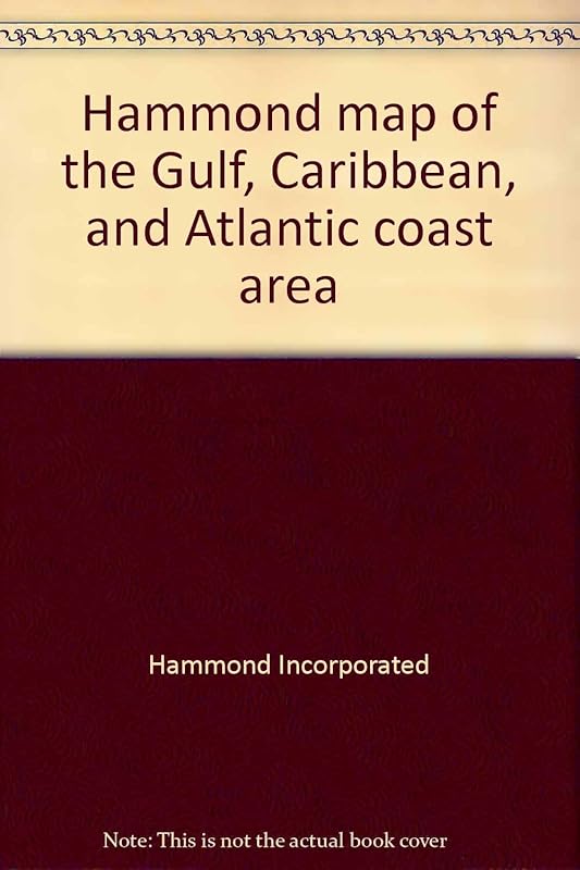 Hammond map of the Gulf, Caribbean, and Atlantic coast area by Hammond Incorporated