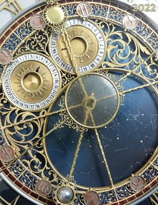 2022 Viva Peak Goal-Based Weekly Planner: Celestial Timepiece Astronomy Clock Cover 8.5"x11" 8.5x11 Paperback Softbound Success Journal Calendar