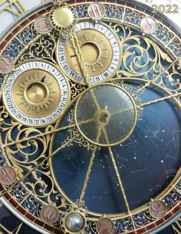 2022 Viva Peak Goal-Based Weekly Planner: Celestial Timepiece Astronomy Clock Cover 8.5"x11" 8.5x11 Paperback Softbound Success Journal Calendar by Tina M. O'Gorman