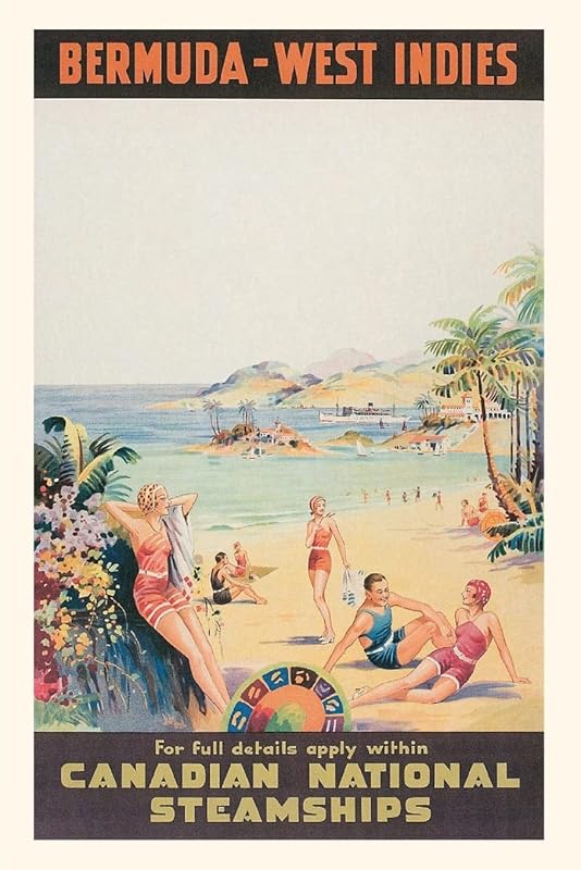 Vintage Journal Bermuda-West Indies Travel Poster (Pocket Sized - Found Image Press Journals) by Found Image Press