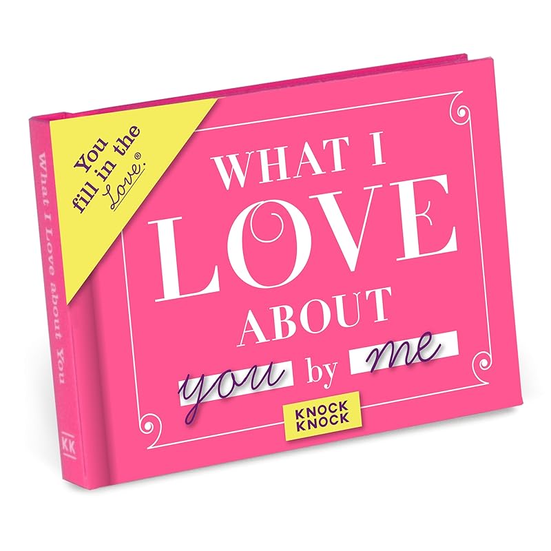 Knock Knock What I Love about You Book Fill in the Love Fill-in-the-Blank Gift Journal, 4.5 x 3.25-Inches by Knock Knock