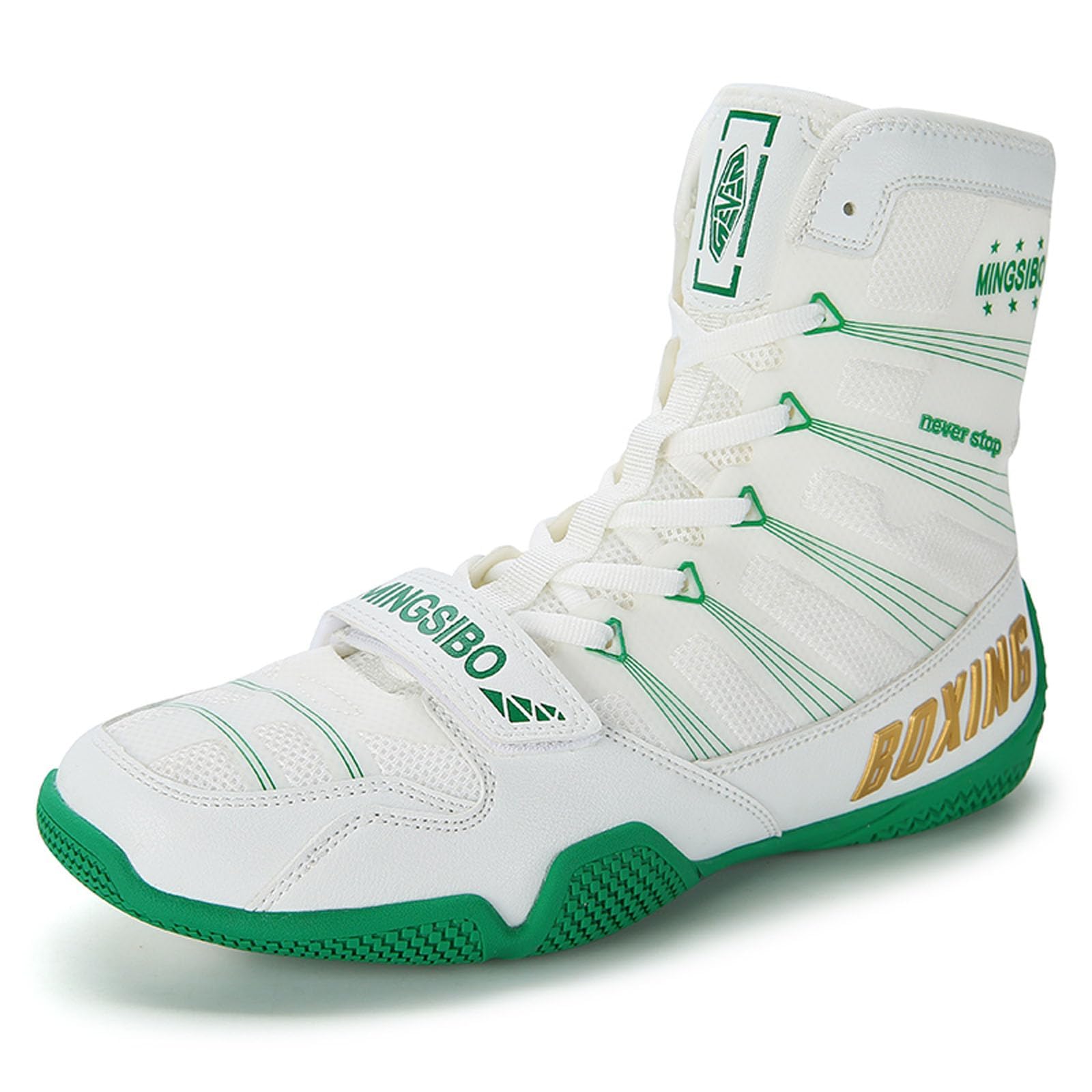 Wrestling Boxing Boots For Men Youth Women Lightweight Breathable Non-Slip Fighting Sports Gym Training Footwear_vogvips.com