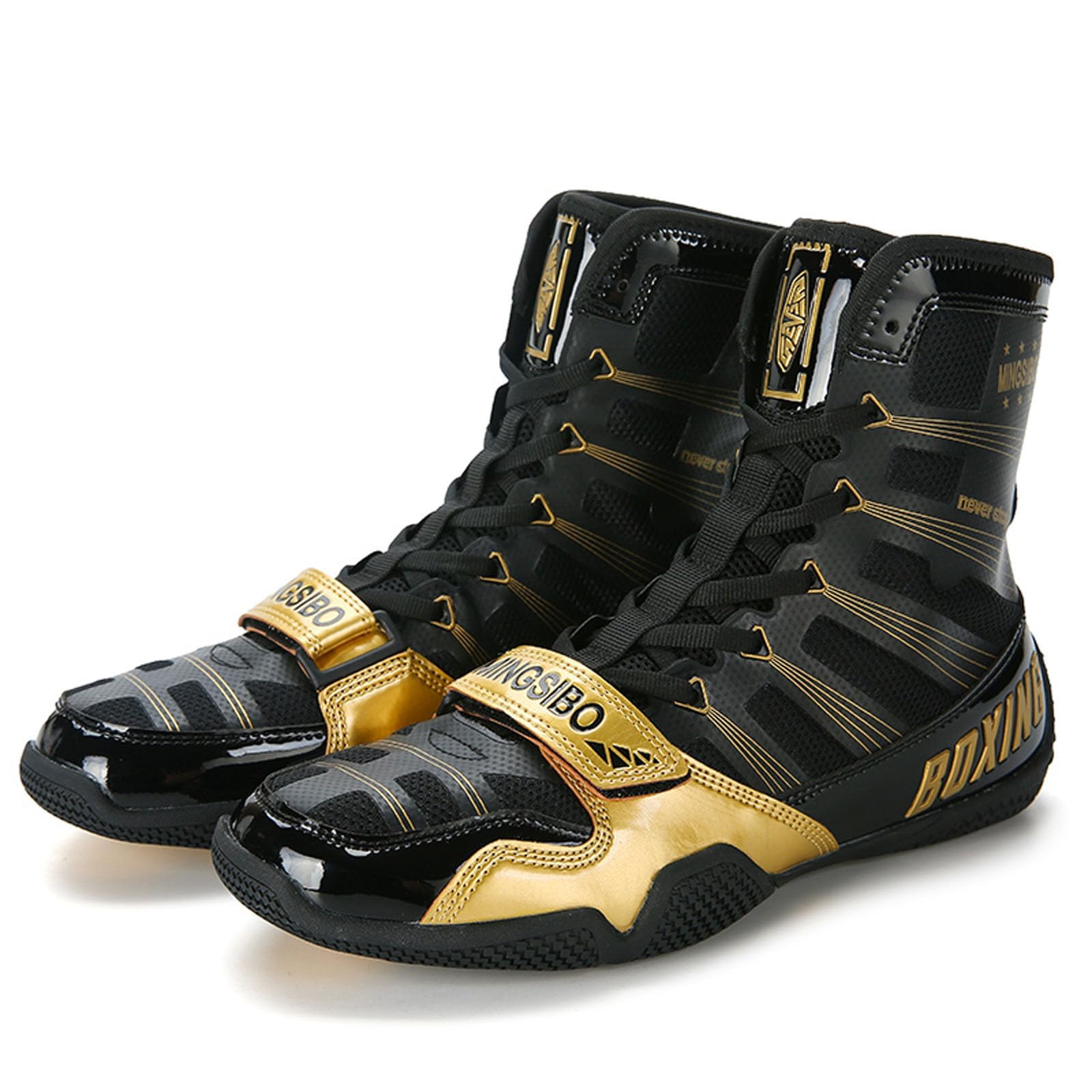 Wrestling Boxing Boots For Men Youth Women Lightweight Breathable Non-Slip Fighting Sports Gym Training Footwear_vogvips.com