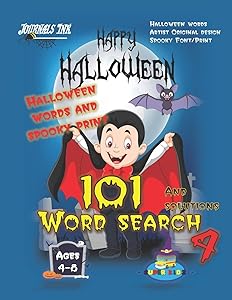 101 Word Search 4: SUPER KIDZ Brand. Children - Ages 4-8 (US Edition). Halloween custom art and letters interior. 101 word searches with solutions - ... fun activity time! (SuperKidz - Word Search)