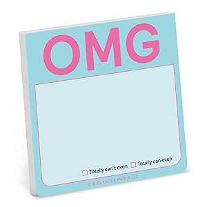 Knock Knock OMG Sticky Note Pad