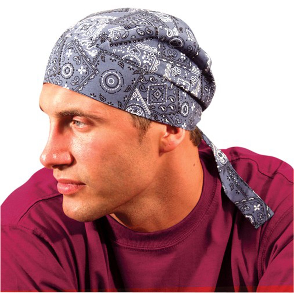 

2PCK-Deluxe Tie Hat W/ Elastic - DENIM-One-Size
