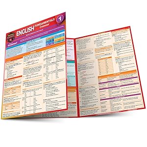 English Fundamentals 1 - Grammar: QuickStudy Language Arts Laminated Reference & Study Guide by Rachel Berg Scherer MA