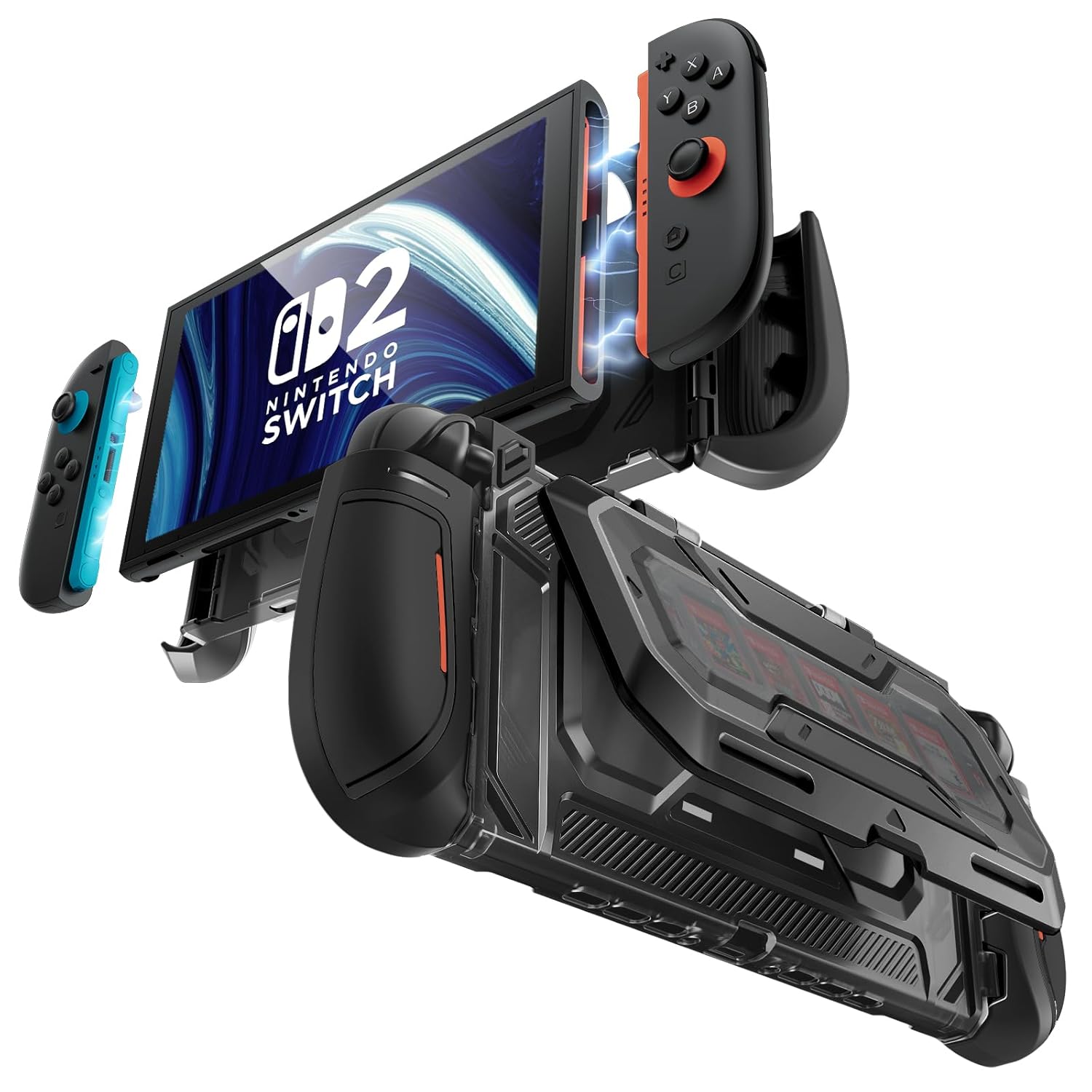 Mumba Dockable for Nintendo Switch 2 Case with Flip Stand Grip