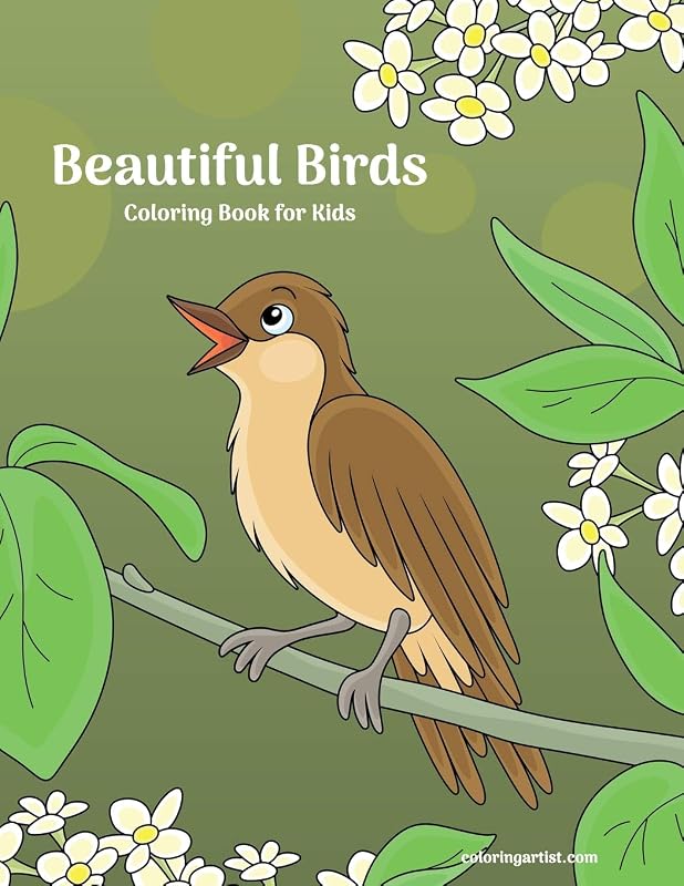 Beautiful Birds Coloring Book for Kids by Nick Snels