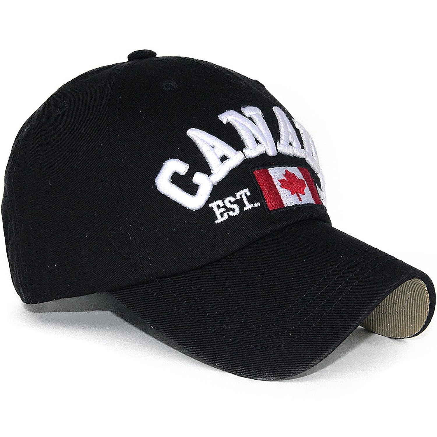 

Rayna Men's Women's Casual Baseball Hats Exquisite Embroidered CANADA Flag
