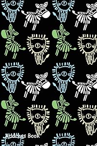 Address Book: For Contacts, Addresses, Phone Numbers, Email, Note,Alphabetical Index With Hand drawn animals pattern background