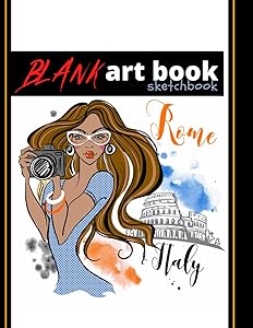 Blank Art Book Sketchbook: Excellent 100 All Blank Framed White Pages. Perfect For Drawing, Sketching, Doodling, Painting, Tattoo, And Fashion Design.