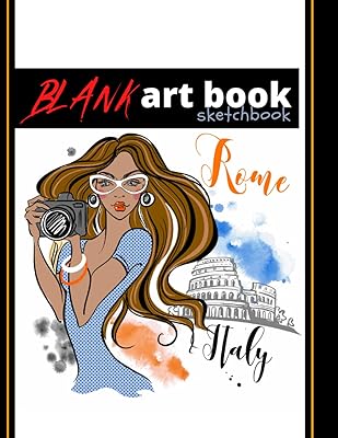 Blank Art Book Sketchbook: Excellent 100 All Blank Framed White Pages. Perfect For Drawing, Sketching, Doodling, Painting, Tattoo, And Fashion Design.