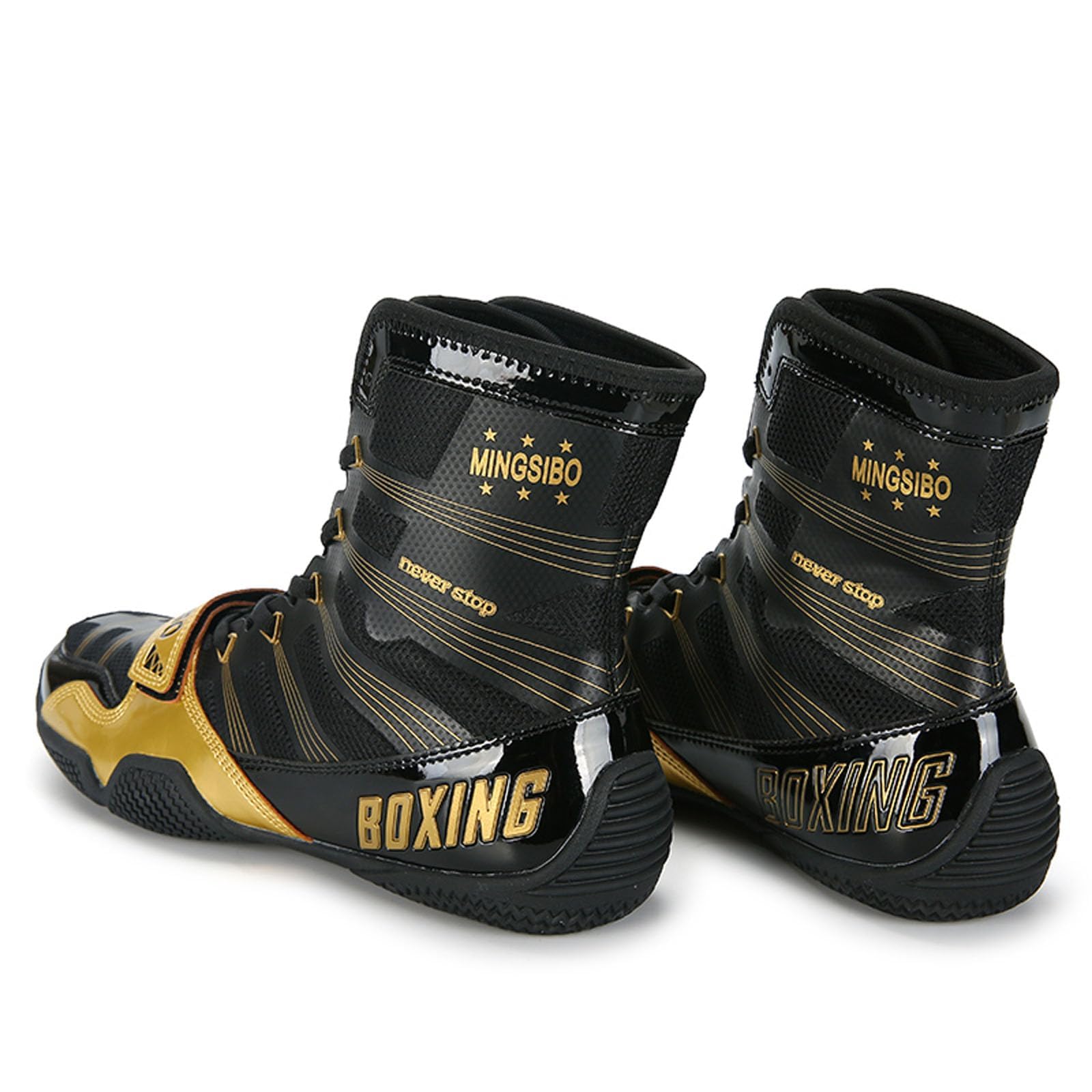Wrestling Boxing Boots For Men Youth Women Lightweight Breathable Non-Slip Fighting Sports Gym Training Footwear_vogvips.com