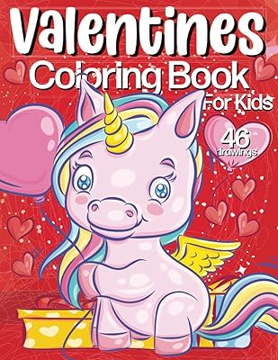 Valentines Coloring Book For Kids: Also Fun Valentine Books For Toddlers. This Valentines Day Coloring Books For Kids Has Lots Of Animals and Hearts. ... Drawings In This Valentine Books For Kids.