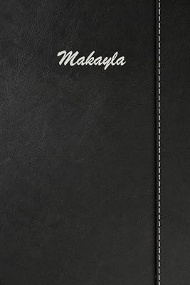 Makayla: Blank Cookbook Recipes & Notes featuring 120 pages 6"x9" Simulated Leather Cover