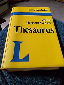 Langenscheidt's Merriam-Webster Pocket Thesaurus by Langenscheidt