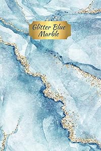 Glitter Blue Marble: A Classic Softcover Journal