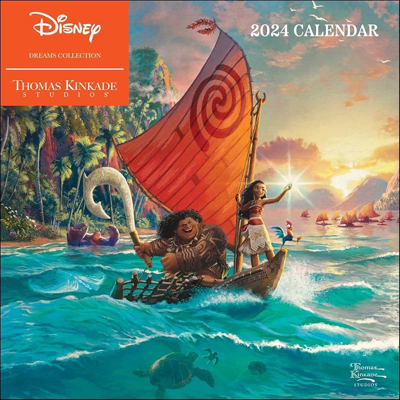 Disney Dreams Collection by Thomas Kinkade Studios: 2024 Wall Calendar by Thomas Kinkade