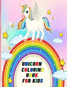 Unicorn Coloring Book For Kids: Ages 4-8 years ,8.5 X 11 inches, 80 individual design. by Jamayka Art