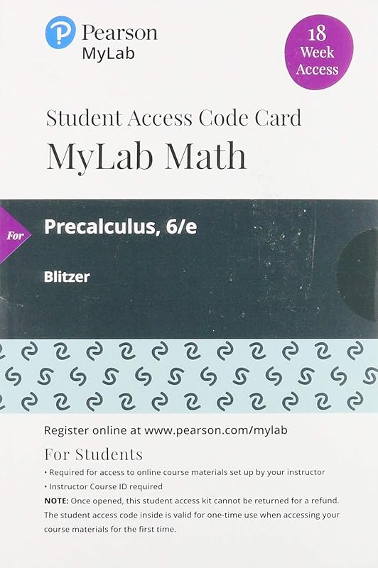 Precalculus -- MyLab Math with Pearson eText by Robert Blitzer
