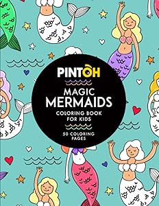 PINTOH: Magic Mermaids. Coloring book for kids.: 50 Coloring pages. by Maria Salomon