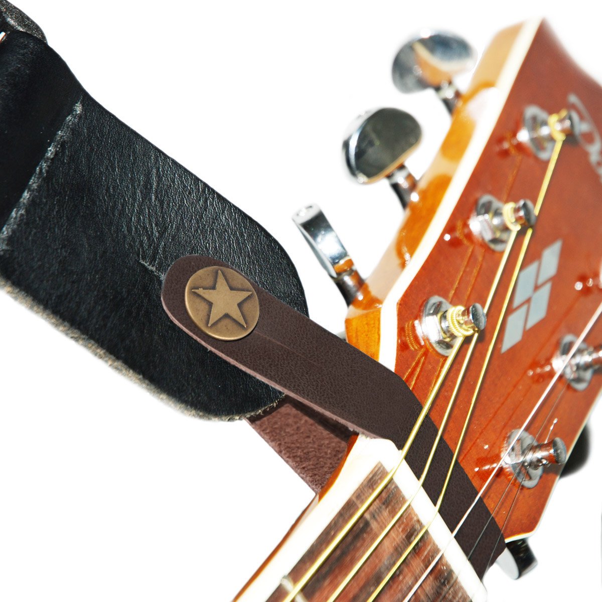 fretfunk03 acoustic guitar strap button (brown)