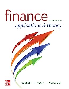 Finance: Applications and Theory by Marcia Cornett
