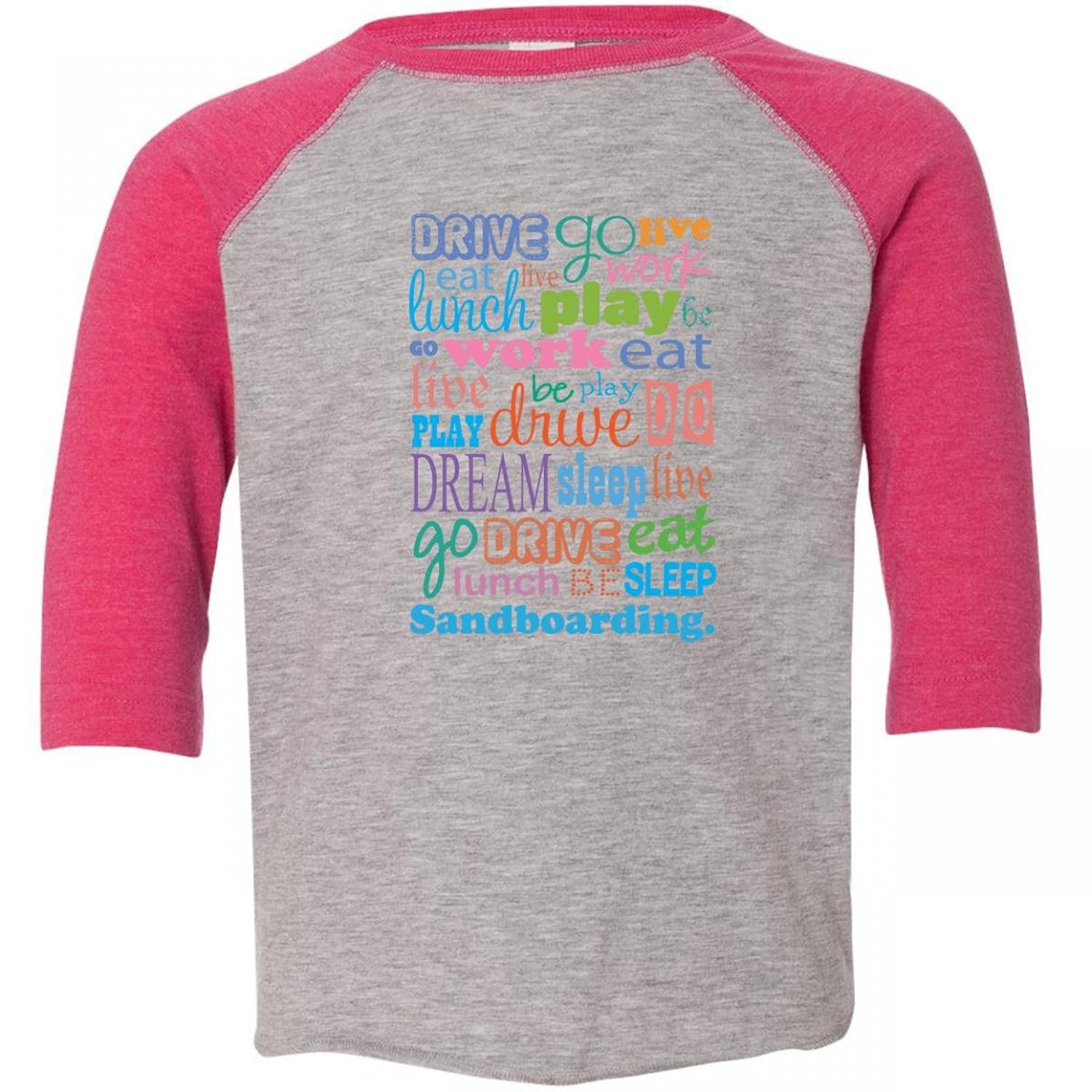 

Inktastic Little Boys' Live Dream Sand boarding Toddler T-Shirt