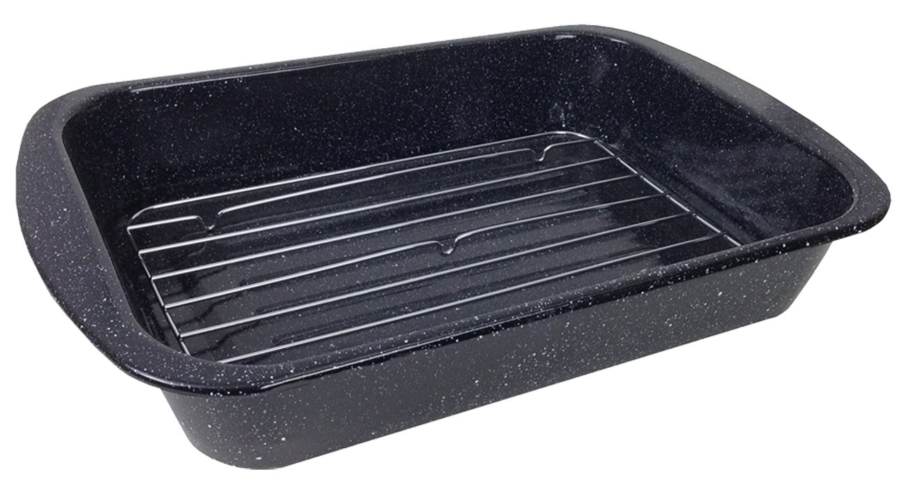 

Granite Ware 0534-6 19-Inch Perfect Open Roaster with Flat Rack