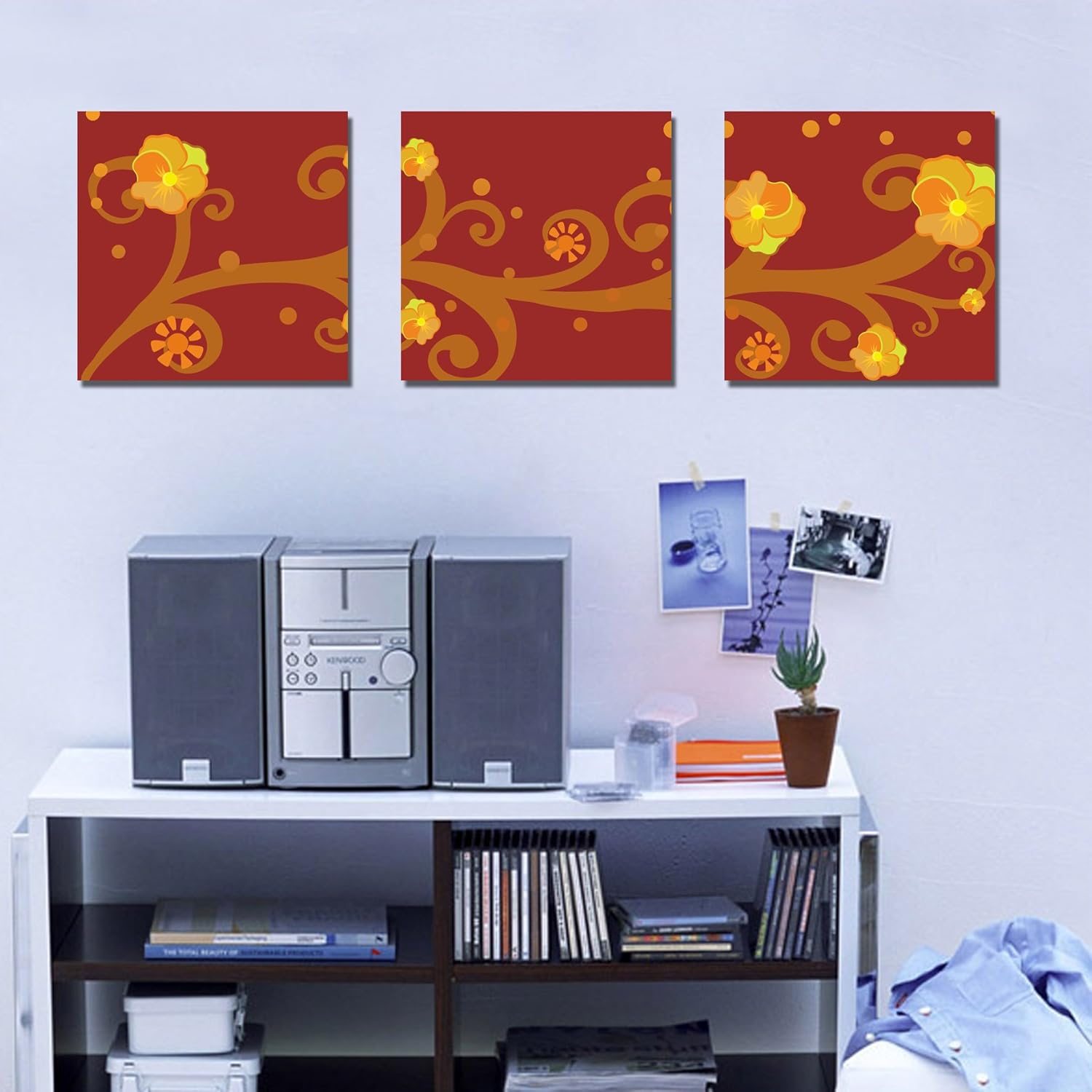 

Art Deco Modern Abstract Wall Art Painting On Canvas (no med) with The flowers cy-481