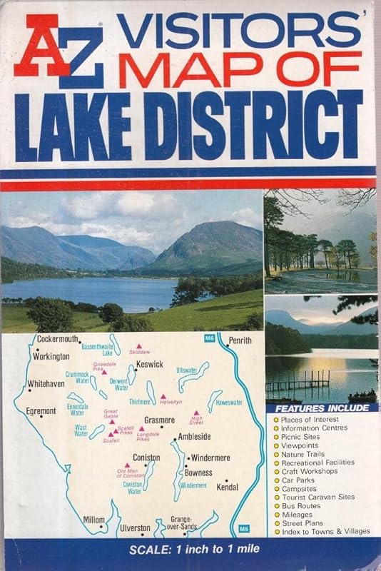A-Z Visitors' Lake District Map (Road Map) by Geographers' A-Z Map Company