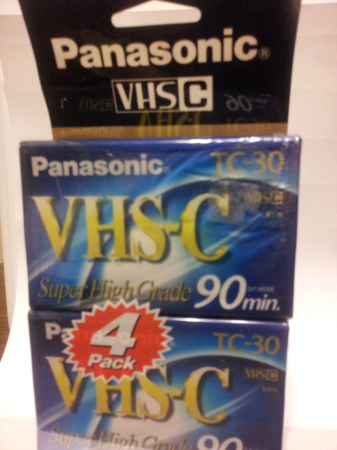 

Panasonic NVTC30AH4TR (4 pack) 30 Minute VHS-C Cassettes