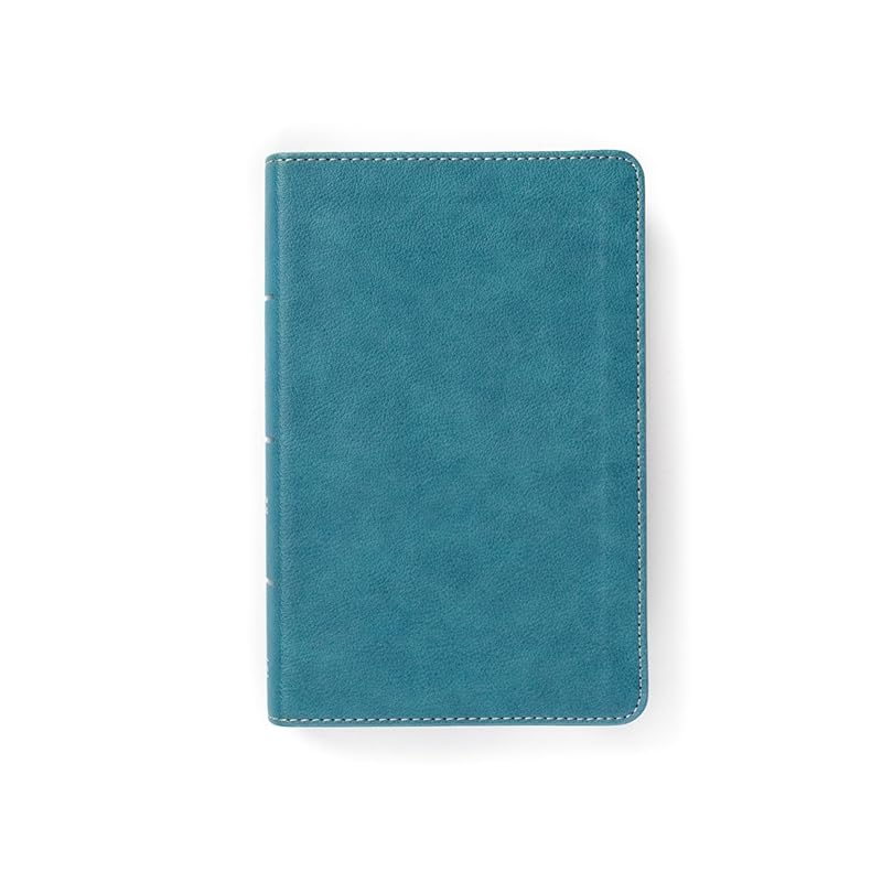 CSB On-The-Go Bible, Personal Size, Steel Blue LeatherTouch by CSB Bibles by Holman