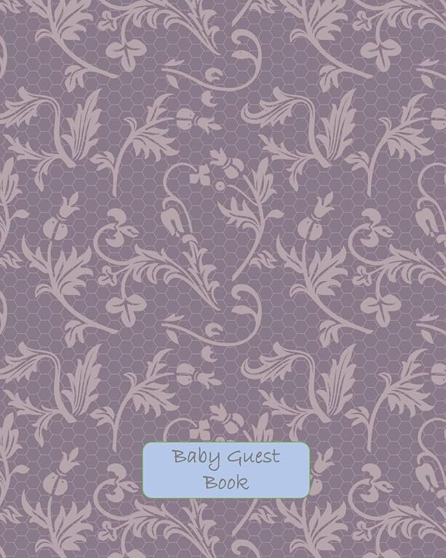 Baby Guest Book: Baby Shower and Christening Guest Book - Happy Memory Record - Gift Log - Aide Memoir Thank You List- Filligree Cover with Blue by Eva Rose Notebooks & Journals