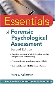 Essentials of Forensic Psychological Assessment by Marc J. Ackerman