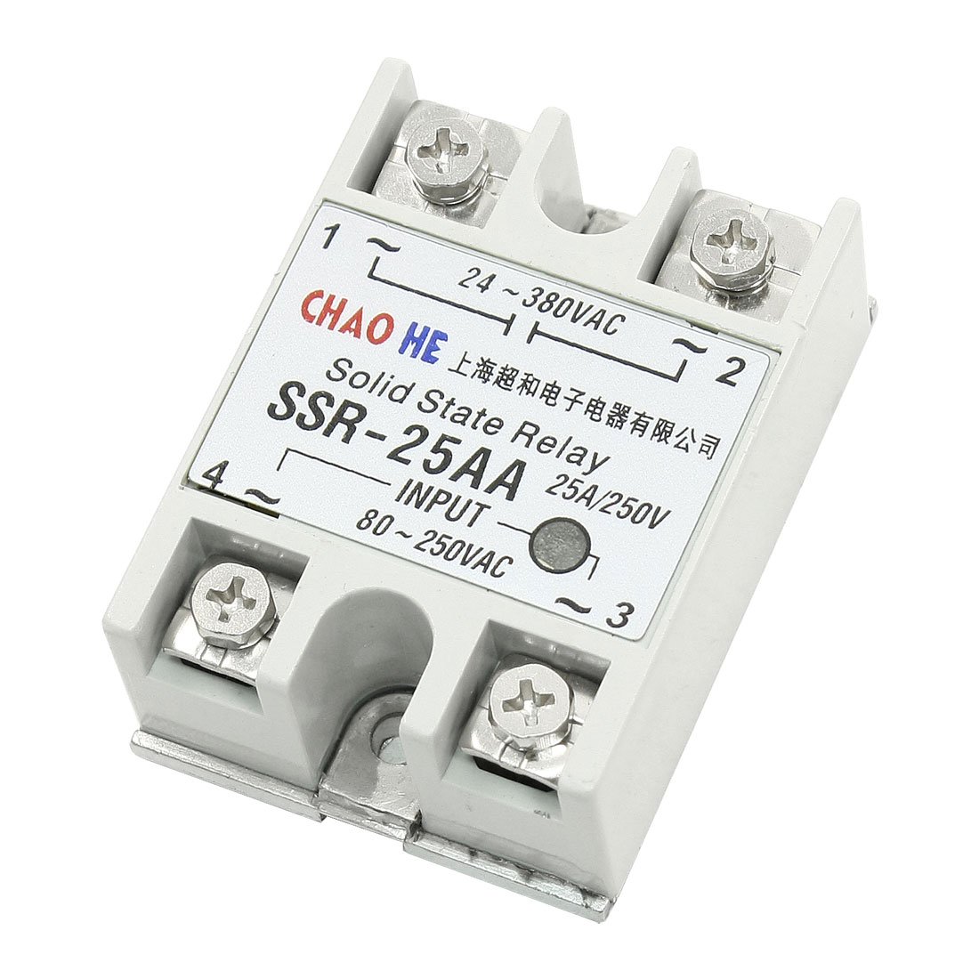 

Temperature Contoller 4 Terminals Solid State Relay SSR-25 AA