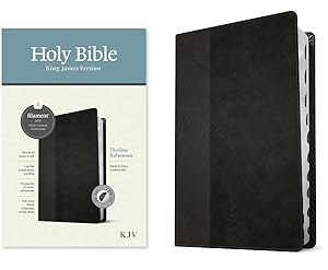KJV Thinline Reference Bible, Filament-Enabled Edition (LeatherLike, Black/Onyx, Indexed, Red Letter)