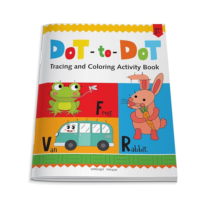 Dot-To-Dot: Tracing and Coloring (Preschool Activity Books) by Wonder House Books