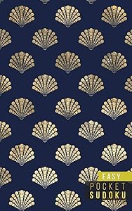 Pocket Sudoku Easy: 158 Easy Sudoku Puzzles | Pocket Sudoku Puzzle Books | Large Print Sudoku Puzzle Books For Adults | Sudoku For Seniors | Travel Size | Blue & Gold Mermaid by Sudoku Kingdom