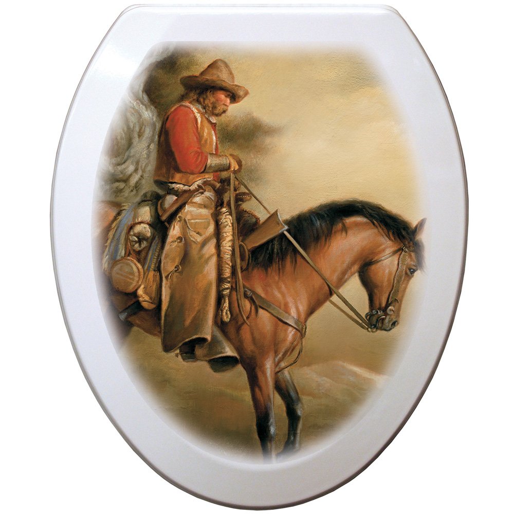 

Comfort Seats C1B4E2-720-00CH Long Road Home Elongated Toilet Seat with Chrome Alloy Hinge, White